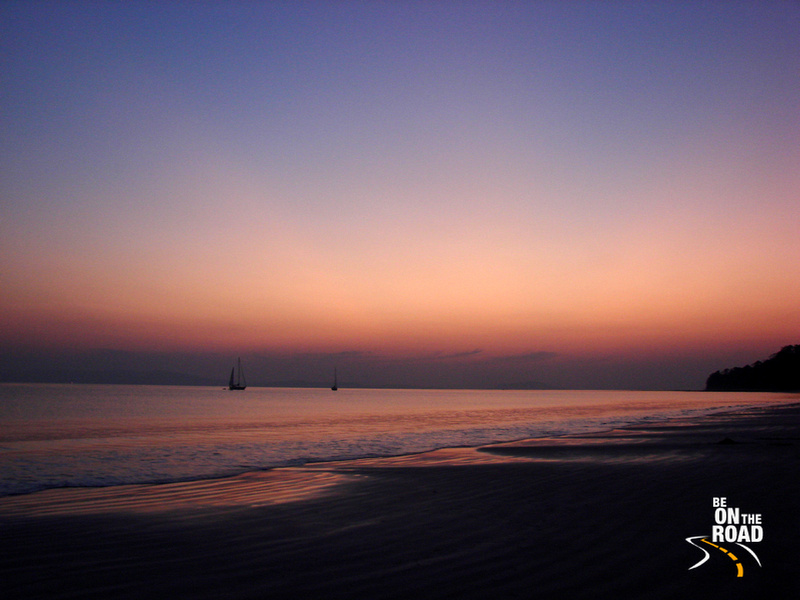 A postcard view of sunset at Radhanagar Beach, Havelock Island, India