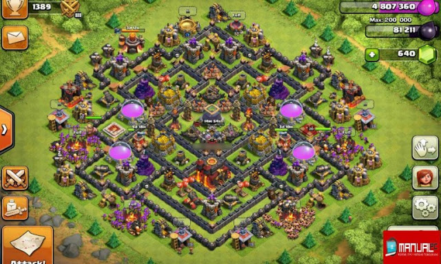 Diseños de aldeas. Ayuntamiento Nivel 10, Famirng, Clash of Clans, Ayuntamiento Anti Faming, Anti 3 Estrellas los mejores diseños de aldea, mejores bases defensivas, las mejores, bases, defensa, ataque, mejor aldea para guerra, mejores diseños de guerra