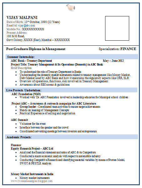 In a few minutes, you'll hear four resume skills and insights that'll last your. Over 10000 Cv And Resume Samples With Free Download Resume Format For Mba Finance Fresher