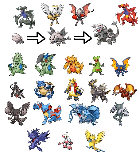 You can combine any two pokemon you like to make a new one its a good site