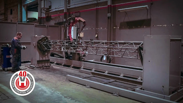 Роботизированное производство решётчатых колонн
