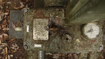 黒坂発電所の取水施設、久住堰堤の入口