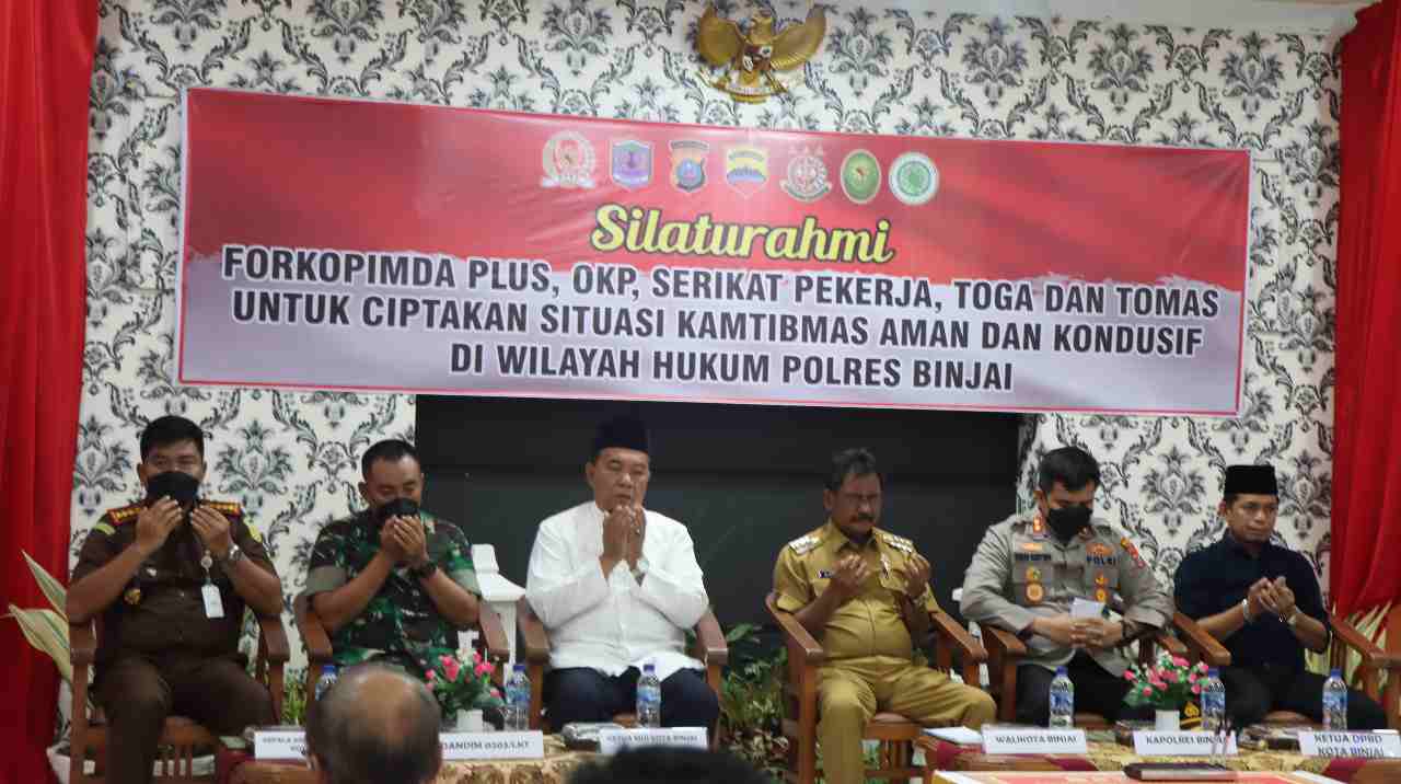 Silaturahmi Forkopimda Plus, OKP, Serikat Pekerja Toga & Tomas Kota Binjai