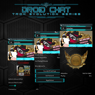 Droid Chat! V6.8.10 Tron Evolution Series (Blue Theme) Apk
