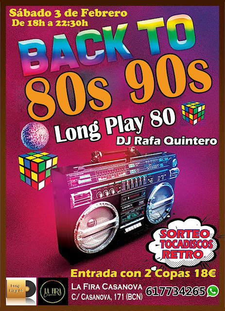 Flyer Back to 80s 90s party