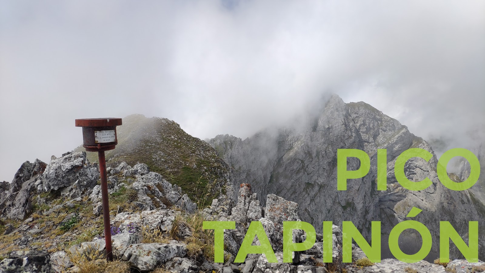 Buzón de cumbre del Pico Tapinón