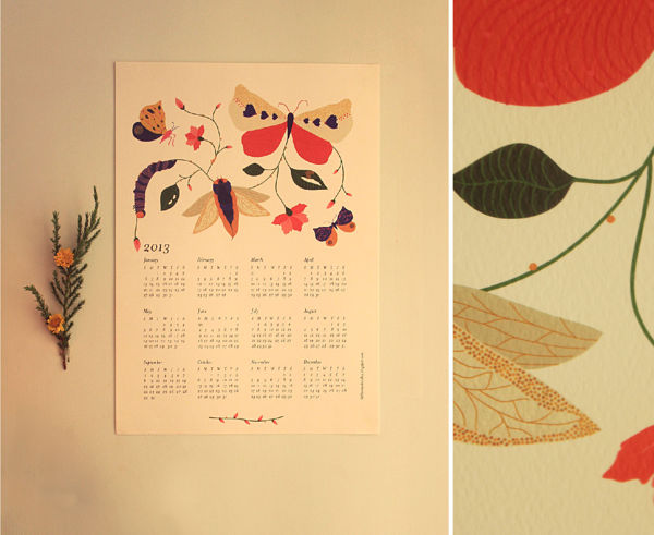 2013 calendar design