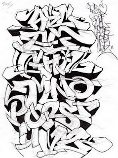 30 Graffiti Alphabet Fonts A-Z Basic Design Galleries Picture