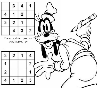  sheet with which to introduce your children to solving sudoku puzzles.