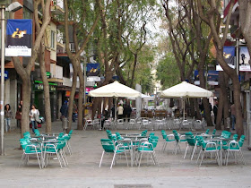Main street of Castelldefels