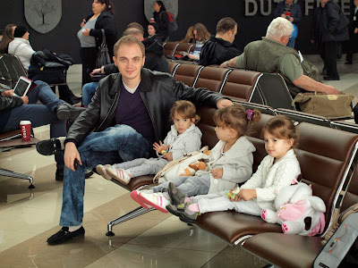 triplets in airport