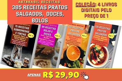 coleção de livros de receitas