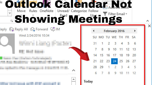 Outlook Calendar Not Showing Meetings