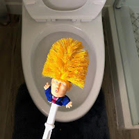 Funny President Donald Trump Toilet Brush Holder