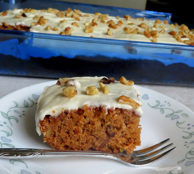 Brown Butter Frosted Applesauce Spice Cake