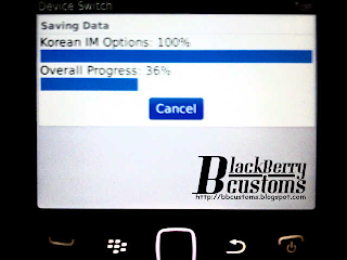 proses Device Switch BlackBerry