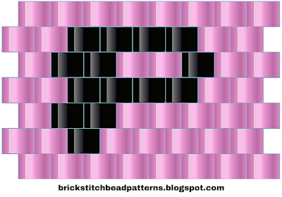 Free Brick Stitch Alphabet 1 Bead Pattern P Download