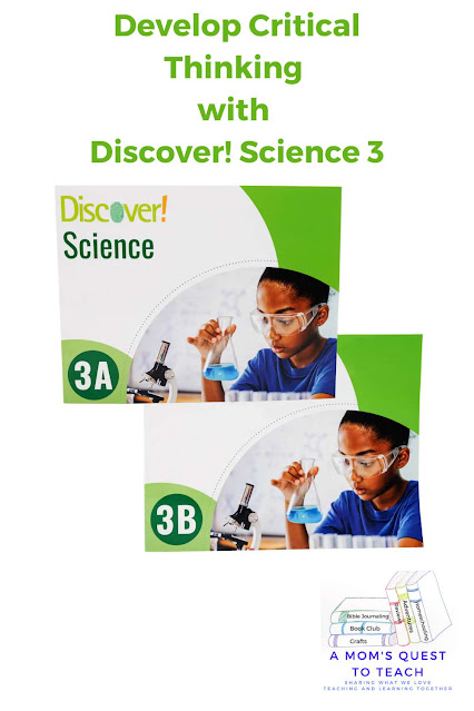 A Mom's Quest to Teach: Develop Critical Thinking with Discover! Science 3 — cover of books 3a & 3b