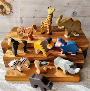 wooden animal toys