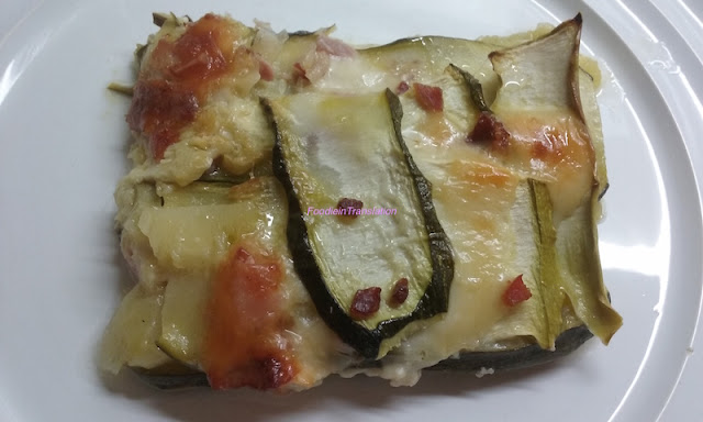 Sformato di zucchine, prosciutto e formaggio