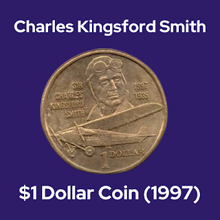 Charles Kingsford Smith 1997 $1 Dollar Coin