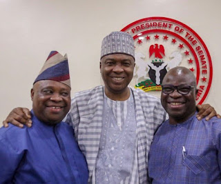 Saraki brought back peace between senator Adeleke and his rival, Dr Ogunbiyi.