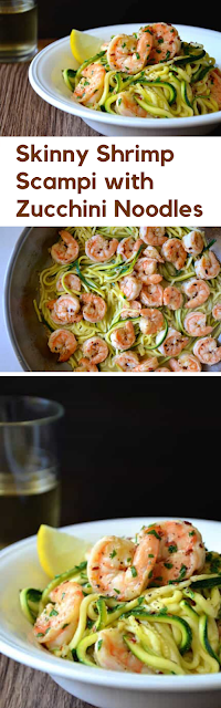 Skinny Shrimp Scampi with Zucchini Noodles