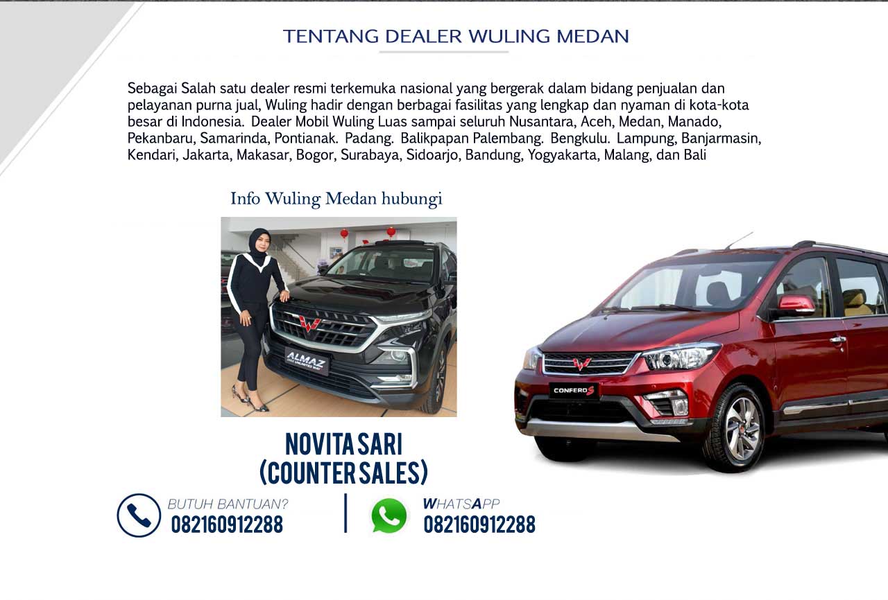 KONTAK SALES WULING  MEDAN  Dealer Wuling  Medan  Promo 