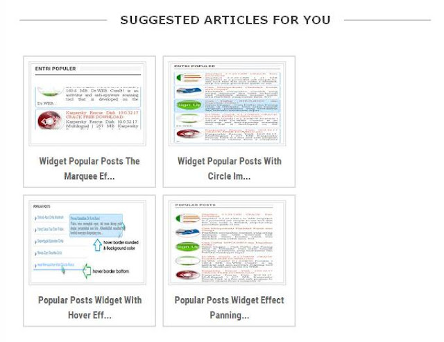 Creating Related Articles Below Blog Posts With Pictures