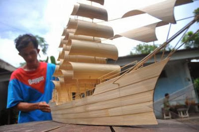  Kerajinan  mudah  Contoh Kerajinan  Bambu  Kerajinan  Tangan