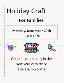 Holiday craft for families - Dec 29th