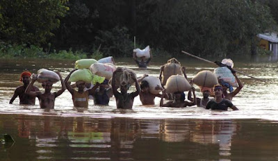 Inundaciones por lluvias en India, 05 de Noviembre 2012