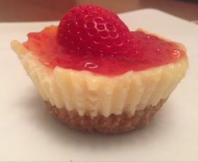 Homemade Mini Strawberry Cheesecakes - Recipe