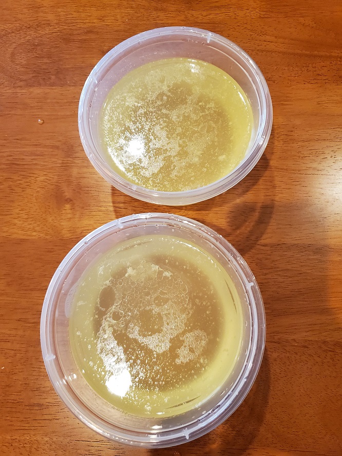 this is clear chicken broth in freezer containers