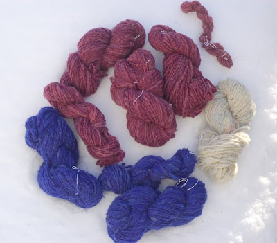 Yarn spun and washed in January, so far