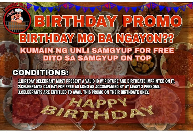 Samgyup on Top (Ikura Ramen) birthday promo