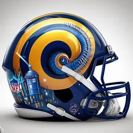Los Angeles Rams Dr. Who Concept Helmet