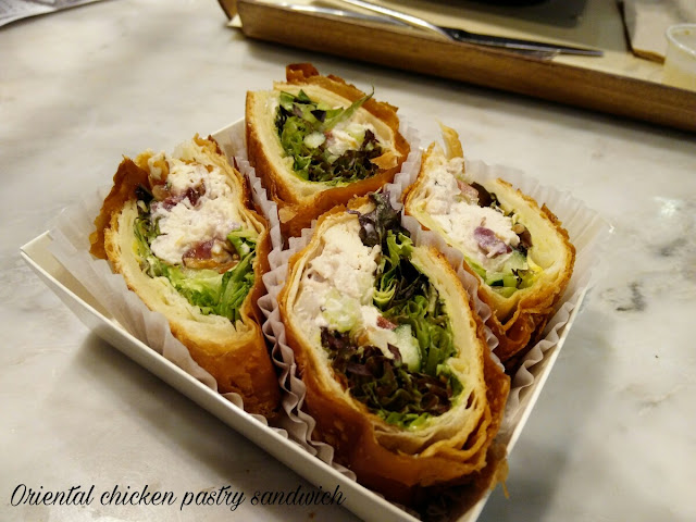 Paulin's Munchies - Paris Baguette at JEM - Oriental chicken pastry sandwich