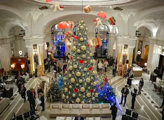 Prince Albert and Princess Charlene of Monaco attend Christmas Tree auction