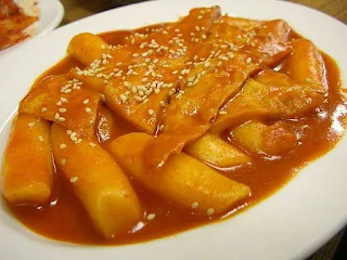 Korean Rice Cake Tteokbokki.