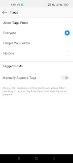 How to control who can tag you in instagram
