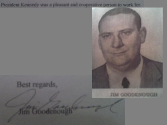 Secret Service agent Jim Goodenough, on JFK\