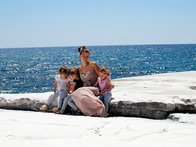 White rocks in Limassol, triplets