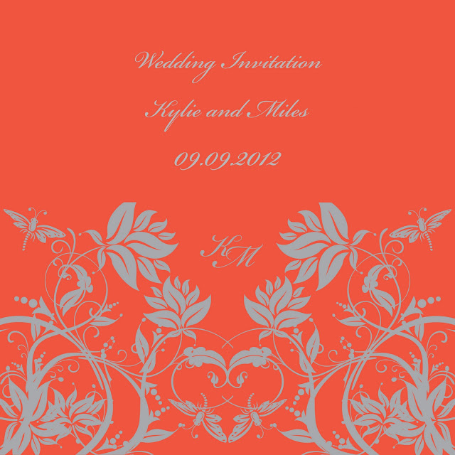 Use set the tone for your wedding from the beginning and use Tangerine Tango