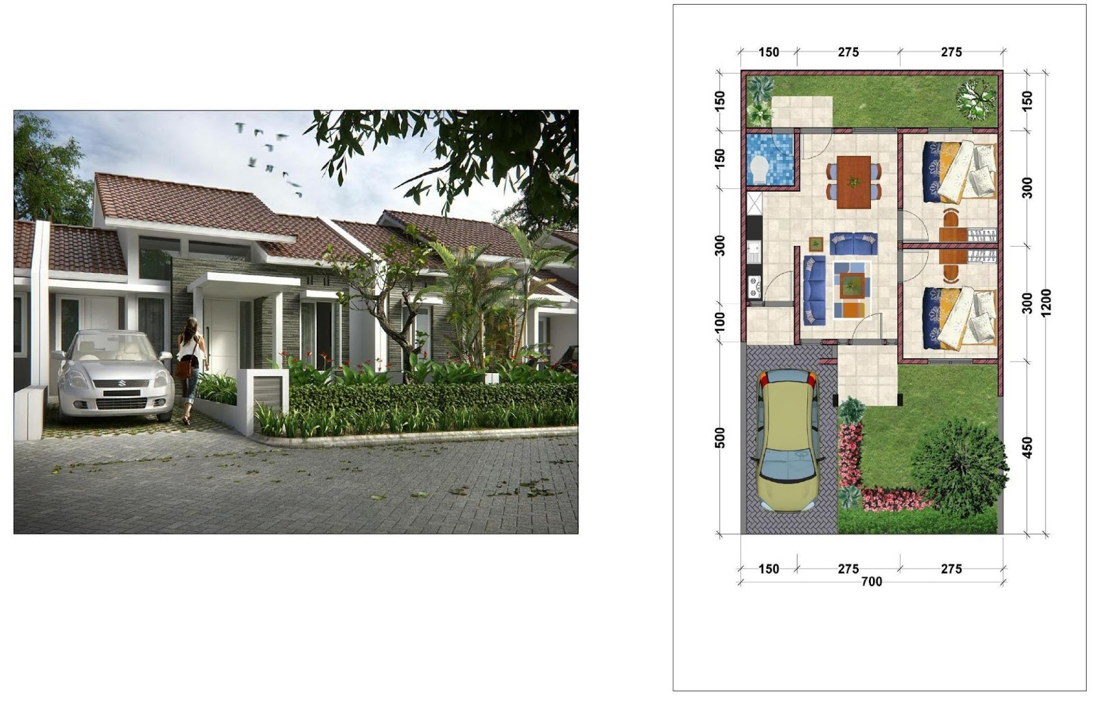 Desan Rumah Tipe 30 84 Jasa Desain Gambar Rumah Minimalis