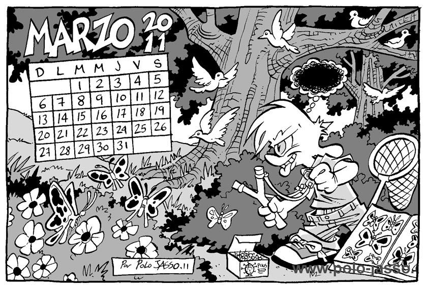calendario 2011. calendario 2011 marzo