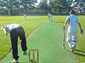 Action from the 2013 Briggensians v Sir John Nelthorpe School cricket match - picture on Nigel Fisher's Brigg Blog