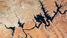 Satellite view of the Colorado River