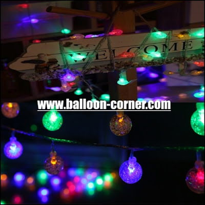 Lampu LED Twinkle Bola Kristal Random Colour