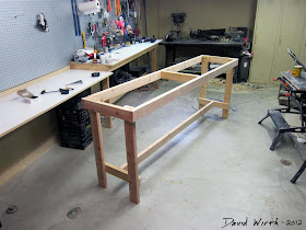 diy how to make a wood 2x4 bench for shop, tools, nails, simple, strong